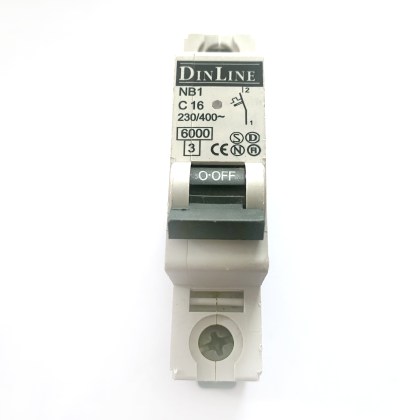 DinLine NB1 C16 16A 16 Amp MCB Circuit Breaker Type C